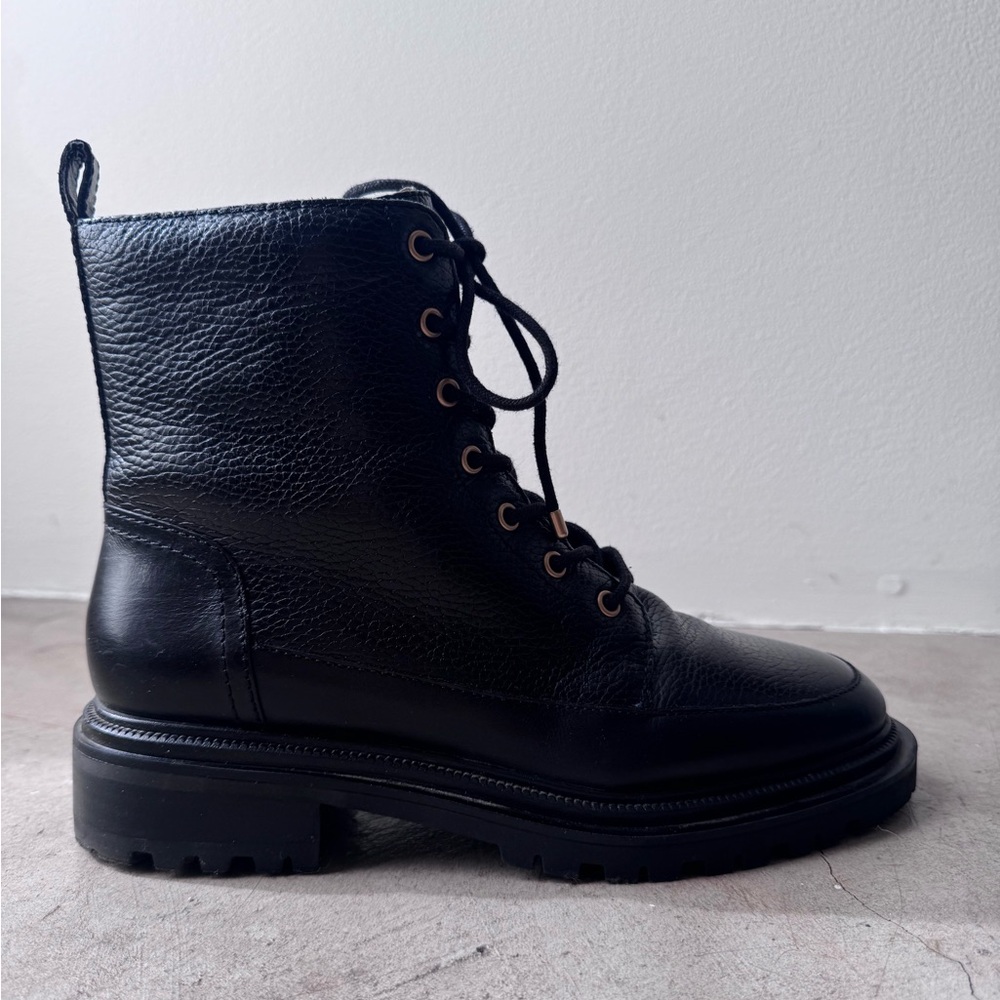 Vince Camuto Black Lug Sole Boot - Picture 7 of 8